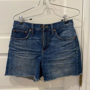 Madewell cut off denim shorts